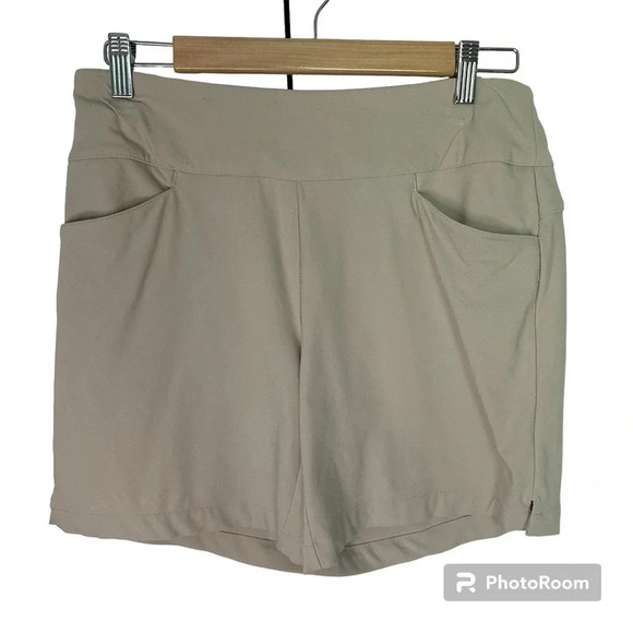 Lady Hagen Khaki Golf Athletic Shorts With Pockets Size M - Picture 2 of 10